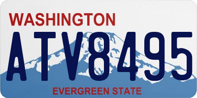 WA license plate ATV8495