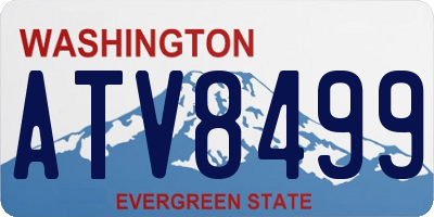 WA license plate ATV8499