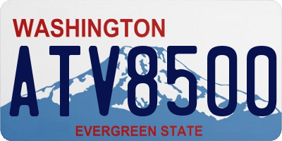 WA license plate ATV8500