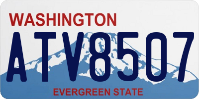 WA license plate ATV8507