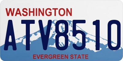 WA license plate ATV8510
