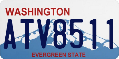 WA license plate ATV8511