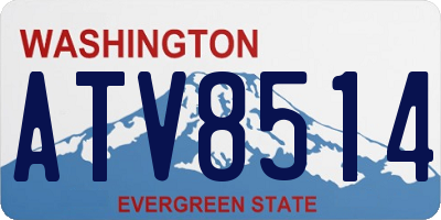 WA license plate ATV8514
