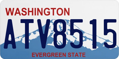 WA license plate ATV8515