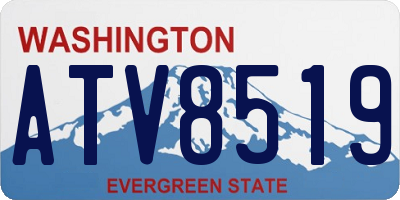 WA license plate ATV8519