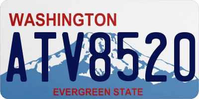 WA license plate ATV8520
