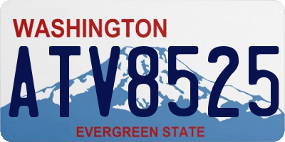 WA license plate ATV8525