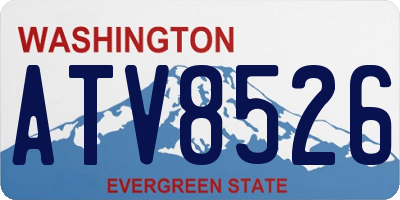 WA license plate ATV8526