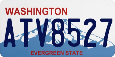 WA license plate ATV8527