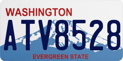 WA license plate ATV8528