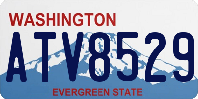 WA license plate ATV8529