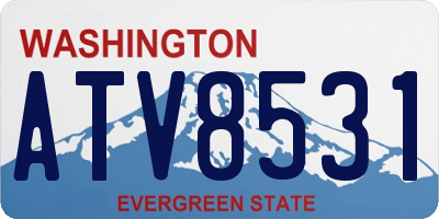 WA license plate ATV8531