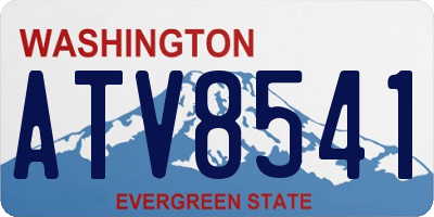 WA license plate ATV8541