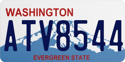 WA license plate ATV8544