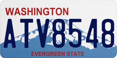WA license plate ATV8548