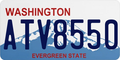 WA license plate ATV8550