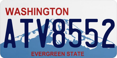 WA license plate ATV8552