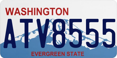 WA license plate ATV8555