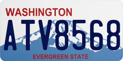 WA license plate ATV8568