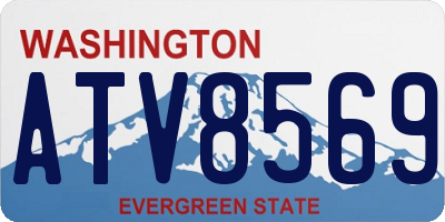 WA license plate ATV8569