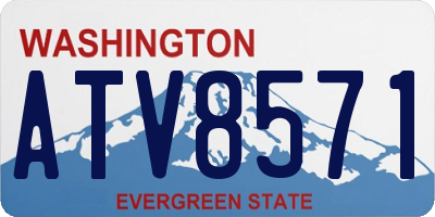 WA license plate ATV8571