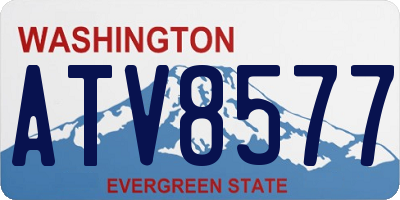 WA license plate ATV8577