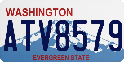 WA license plate ATV8579