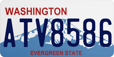 WA license plate ATV8586