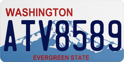 WA license plate ATV8589
