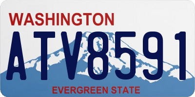 WA license plate ATV8591