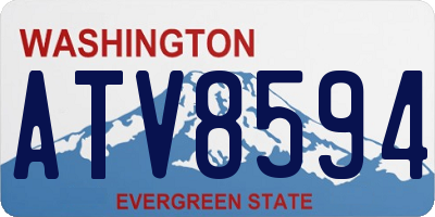 WA license plate ATV8594
