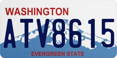WA license plate ATV8615
