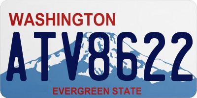 WA license plate ATV8622