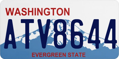 WA license plate ATV8644