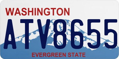 WA license plate ATV8655