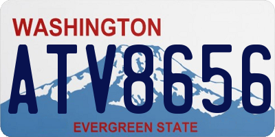 WA license plate ATV8656