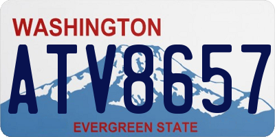 WA license plate ATV8657