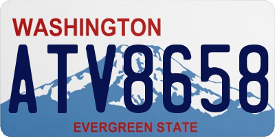 WA license plate ATV8658