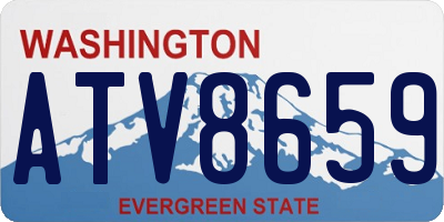 WA license plate ATV8659