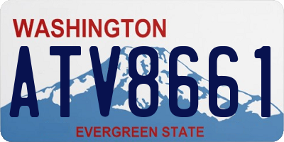 WA license plate ATV8661