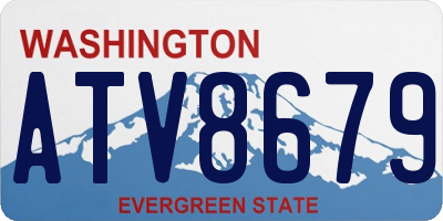 WA license plate ATV8679