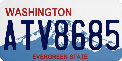 WA license plate ATV8685