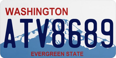 WA license plate ATV8689