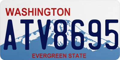 WA license plate ATV8695