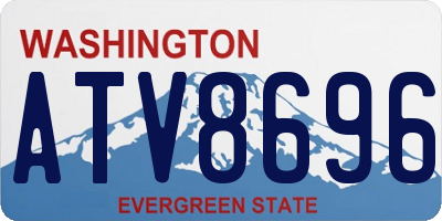 WA license plate ATV8696
