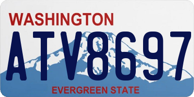 WA license plate ATV8697