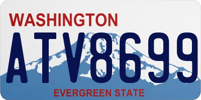 WA license plate ATV8699