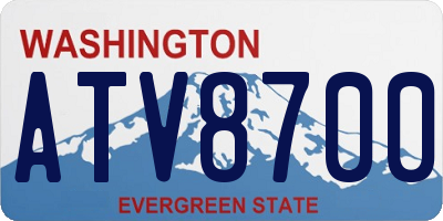 WA license plate ATV8700