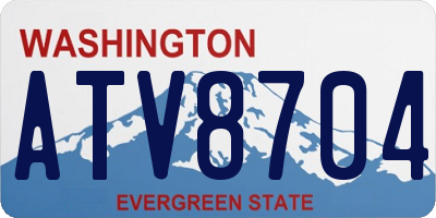 WA license plate ATV8704