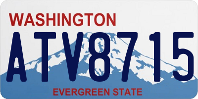 WA license plate ATV8715
